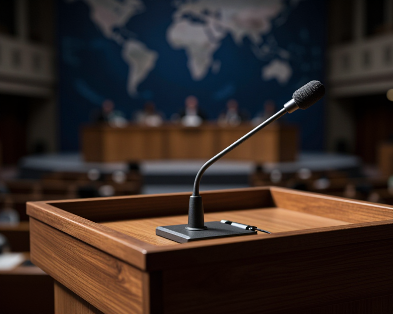 Diplomatic Podium at UN