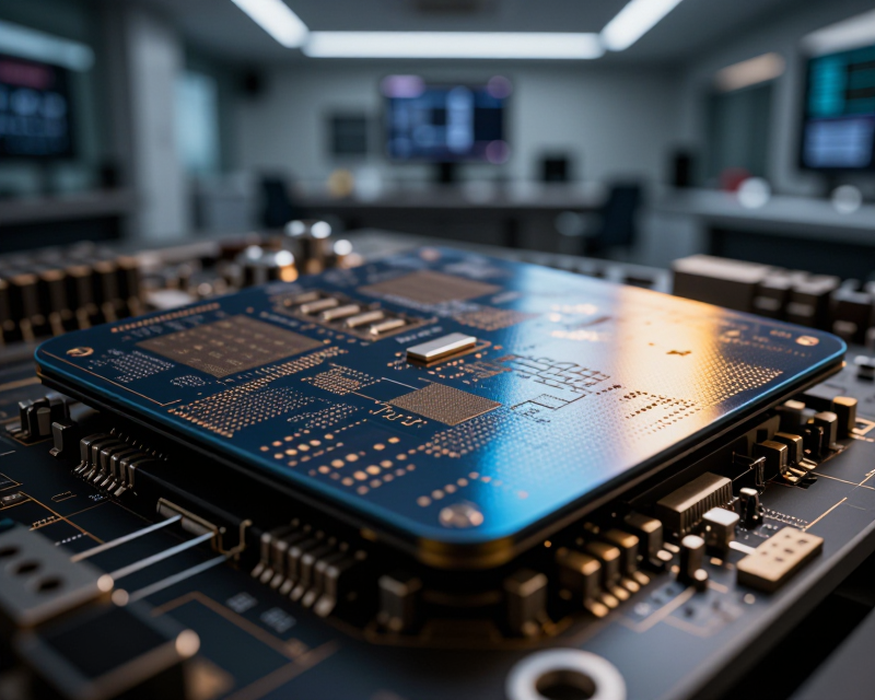 Semiconductor and Financial Market Concept