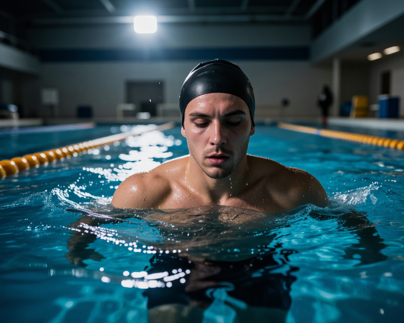 Swimming Victory Moment