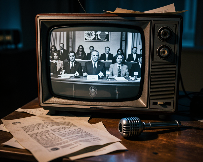 Symbolic representation of media cycle and political history