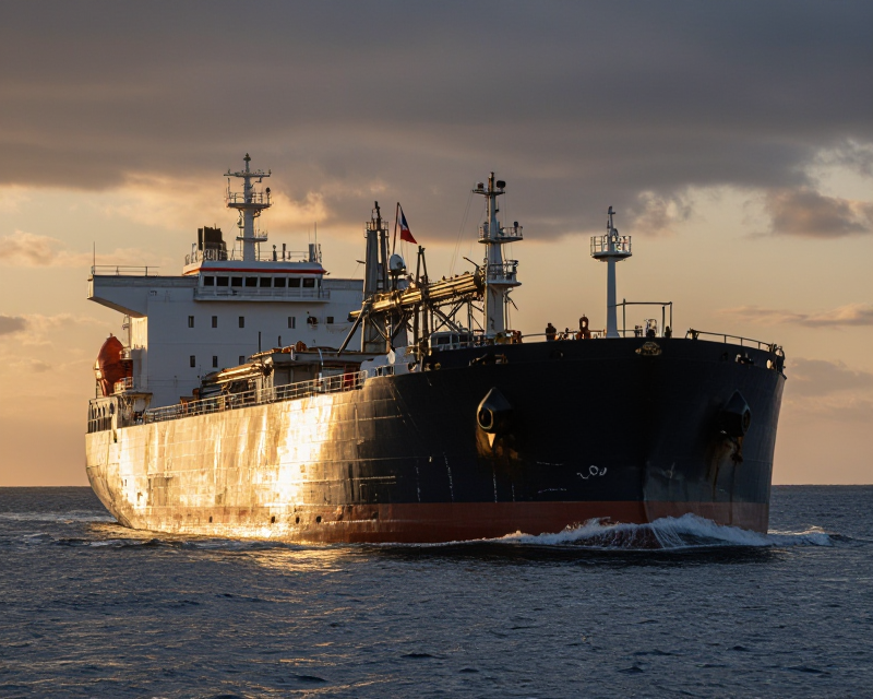 Massive Petroleum Carrier at Sea