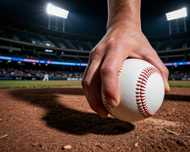 Cinematic Baseball Pitcher Focus