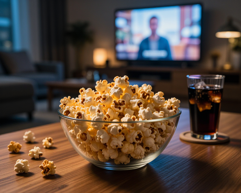 Cinematic Movie Night Atmosphere