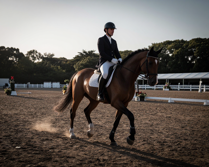 Equestrian Dressage Victory
